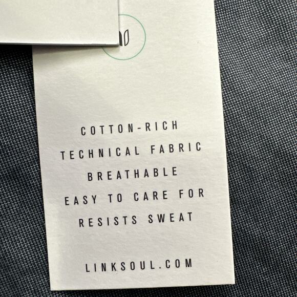 Linksoul Golf Polo Shirt Mens Small Performance Charcoal Gray Breathable Fabric - Picture 4 of 8